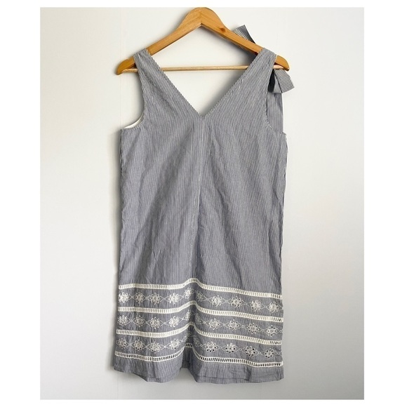 𝅺NEW Vineyard Vines Sandbar Stripes Bow Sleeveless Dress US XS - Picture 2 of 7